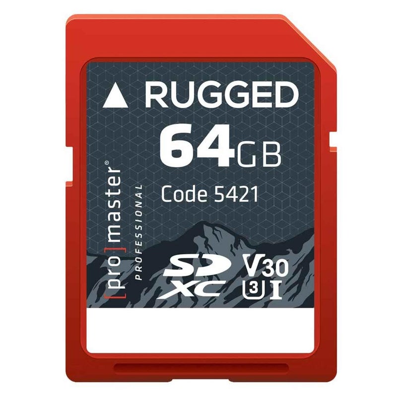 ProMaster SDXC 64GB Ruggedâ„¢ Memory Card UHS-I, (Model 5421) - Image 1